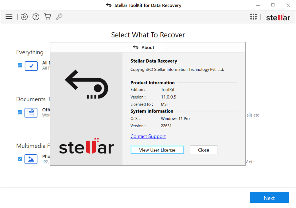 Stellar Data Recovery Toolkit 11.0.0.7 (Full) โปรแกรมกู้ข้อมูล