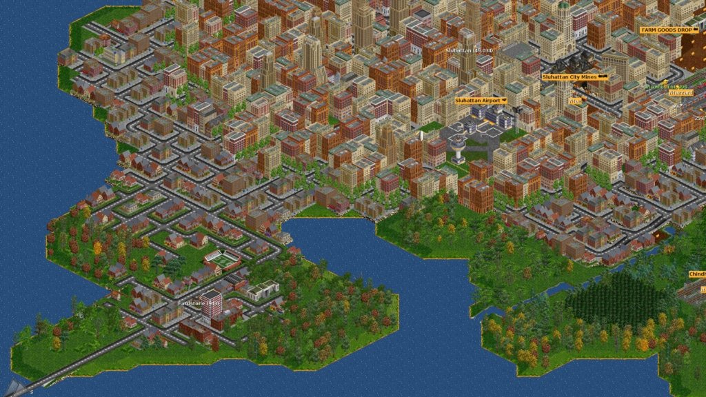 โหลดเกม OpenTTD เกมจำลองการขนส่ง ไฟล์เดียวฟรี